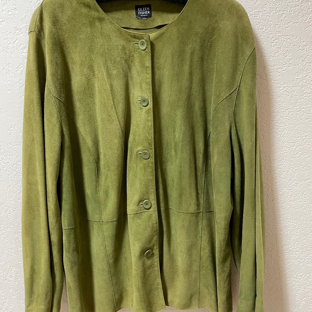 EILEEN FISHER Goat Suede Jacket